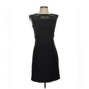 Etcetera Black Lace Detail Midi classy little black dress size 00